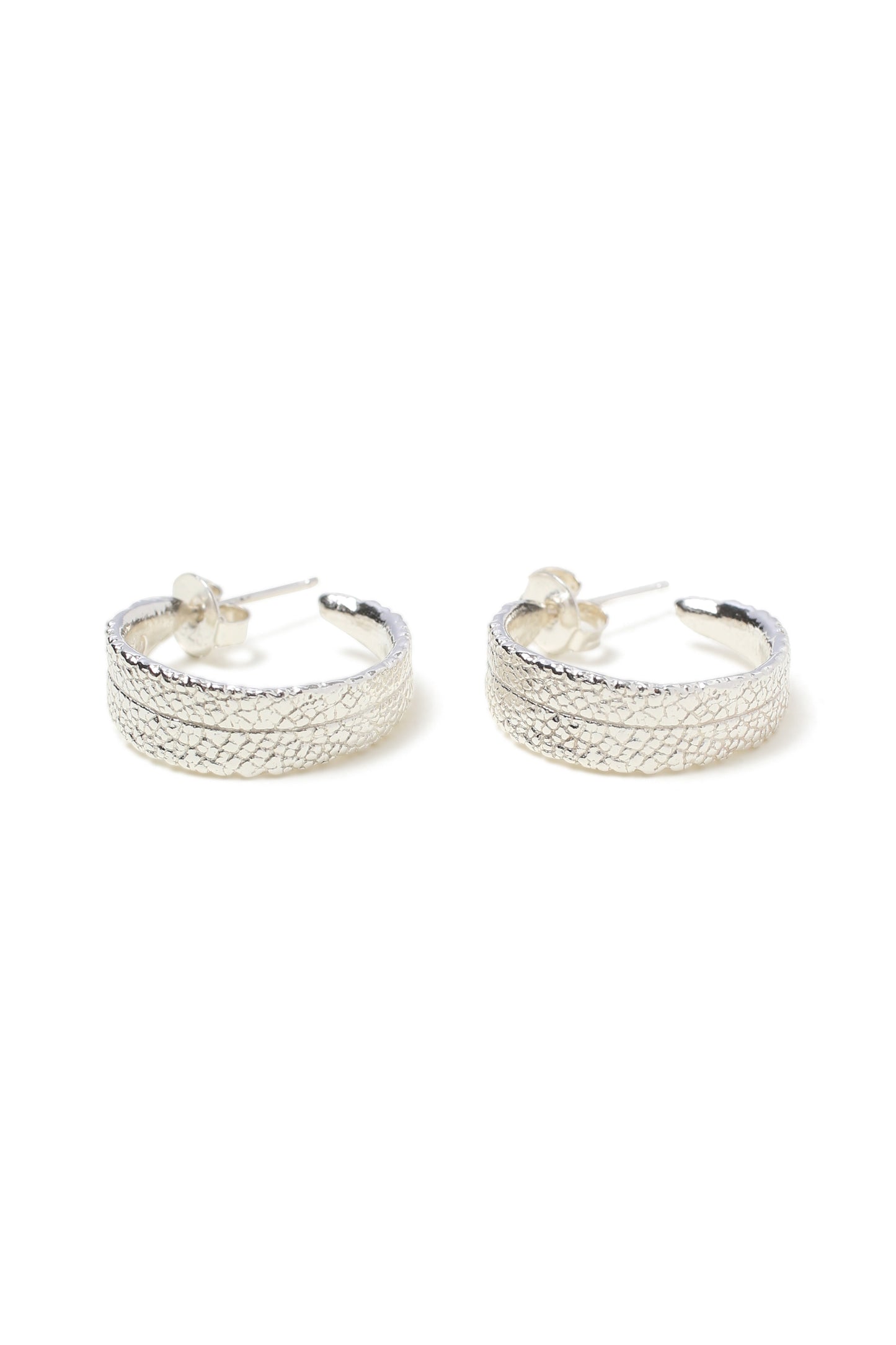 Sage Leaf Small Hoop Earrings