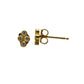 18 KT Gold 4 Clover Diamond Stud Earring