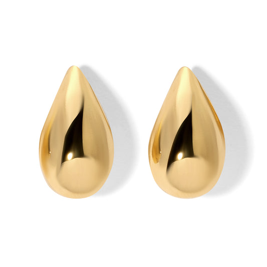 Redwood Raindrop Stud Earrings