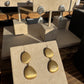 Sand Pebble Double Drop Earrings