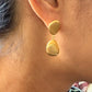 Sand Pebble Double Drop Earrings