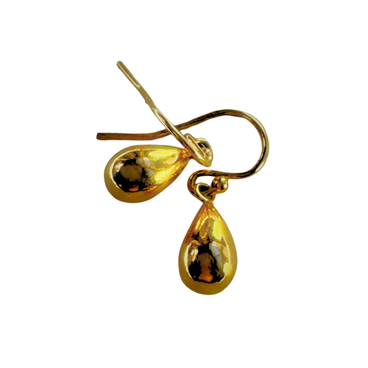 Redwood Raindrop Dangle Earrings